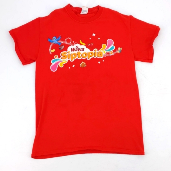 Wawa Siptopia Red Shirt Unisex Size Small - Picture 1 of 5